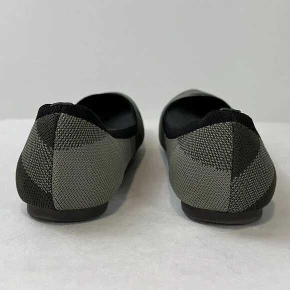 Jellypop Camo Green Memory Foam Ballet Flats Slip-On Womens Shoes Size 8M - Picture 4 of 12